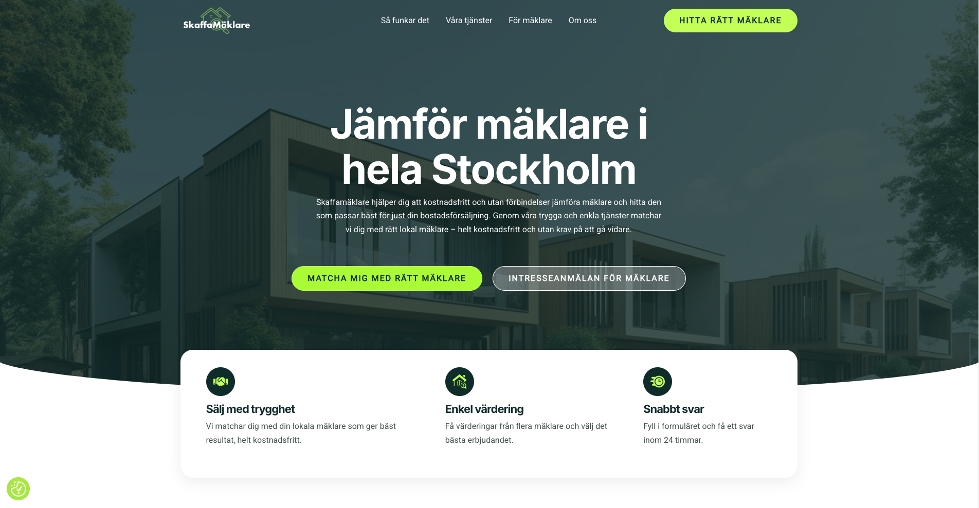Case study Skaffa Mäklare — website en app ontwikkeling door DevCru