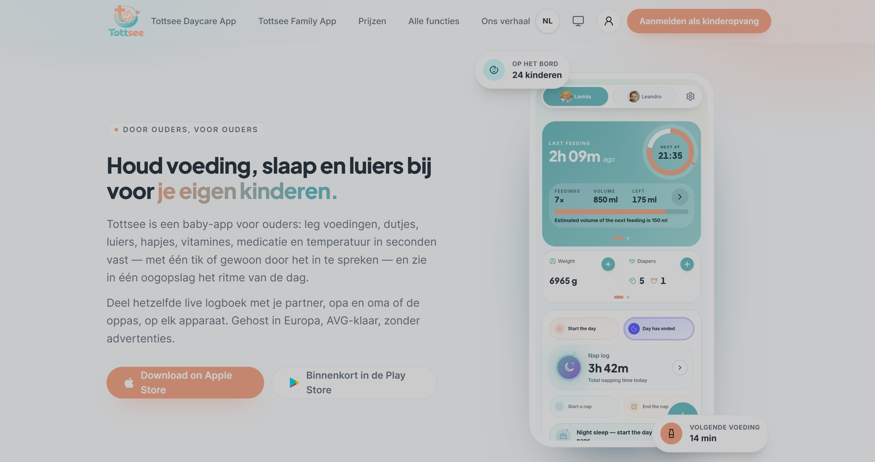 Tottsee — case study cover voor Gezondheidszorg project door DevCru webdevelopment bureau