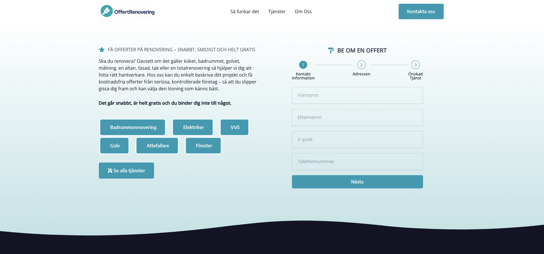 Offertrenovering — case study cover voor Renovaties project door DevCru webdevelopment bureau