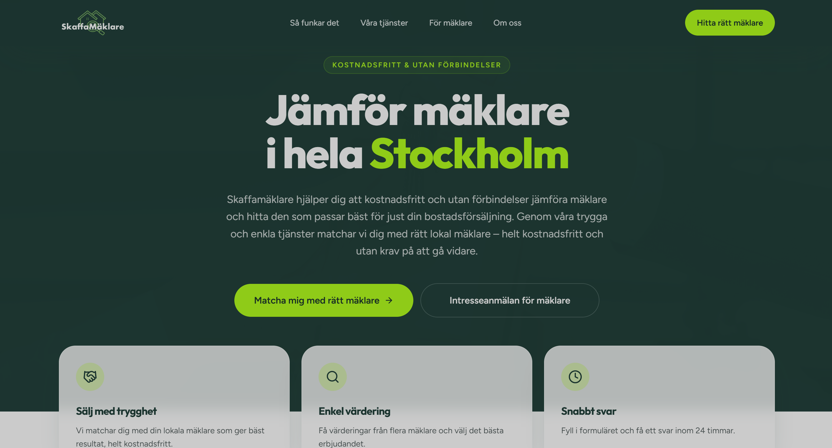 Case study Skaffa Mäklare — website en app ontwikkeling door DevCru