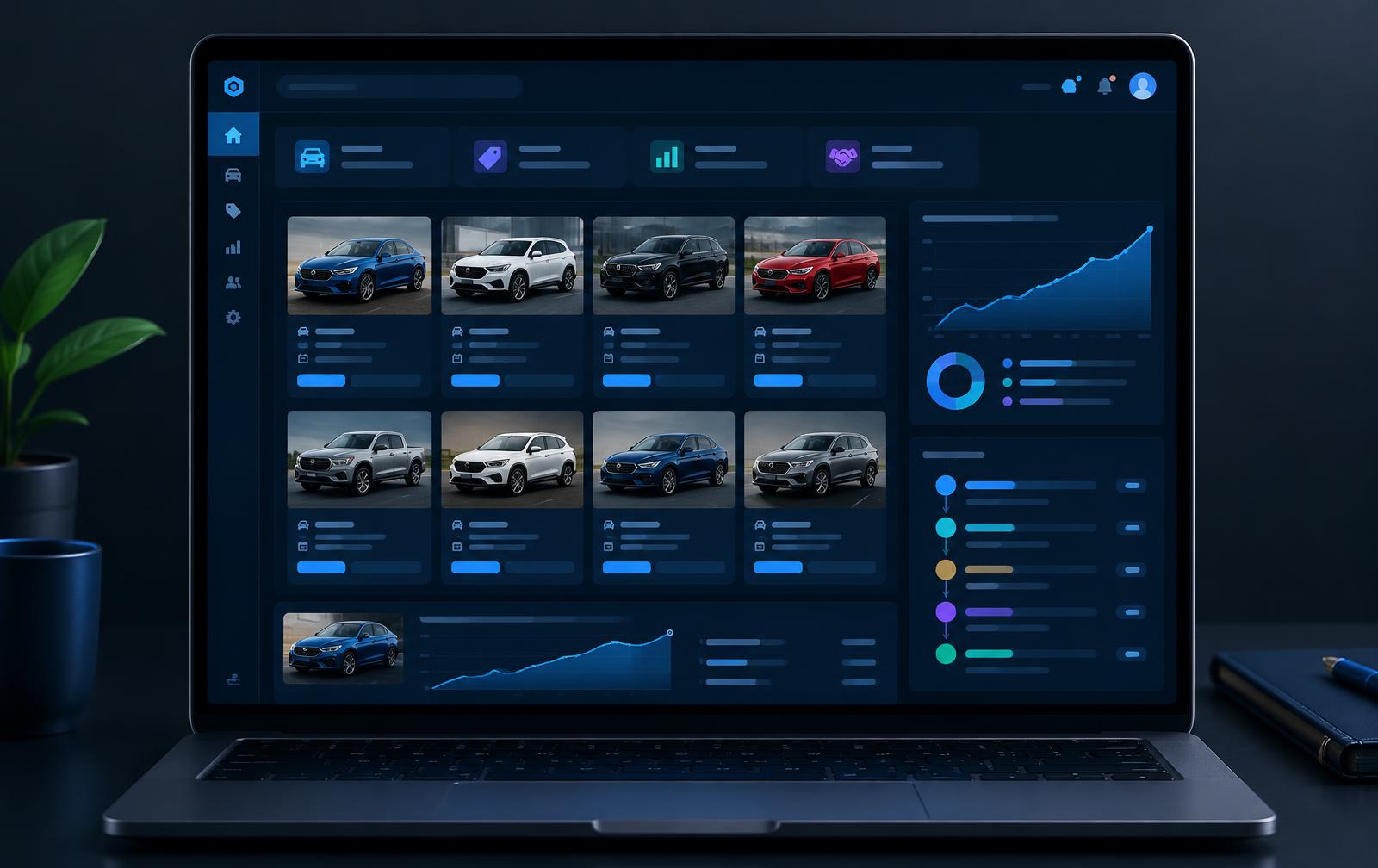 Systeem voor occasionhandel — case study cover voor Automotive project door DevCru webdevelopment bureau